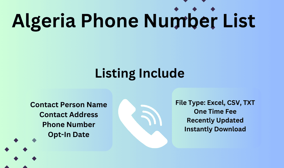 Algeria Phone Number List