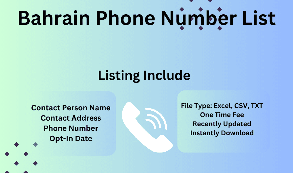 Bahrain Phone Number List