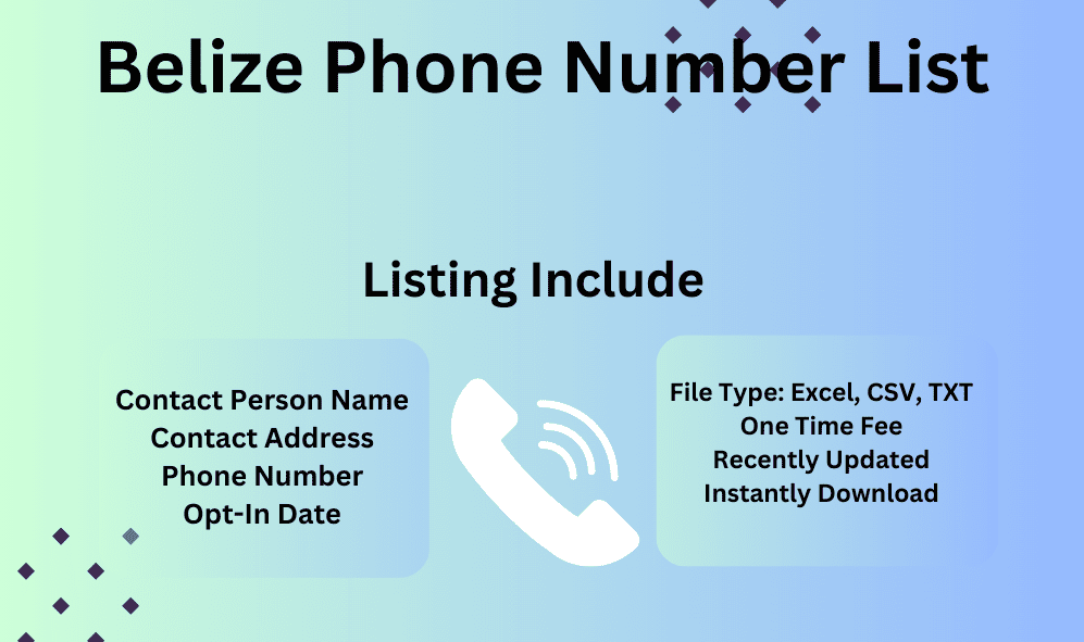 Belize Phone Number List