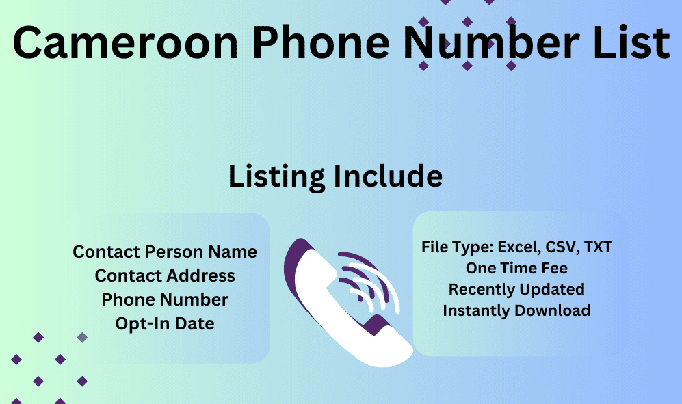 Cameroon Phone Number List