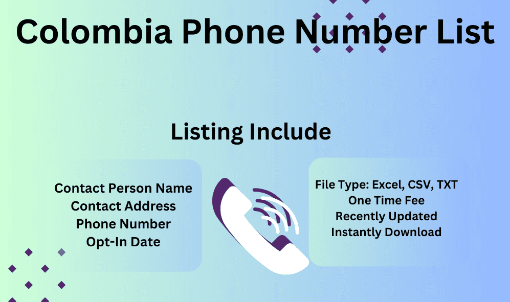 Colombia Phone Number List