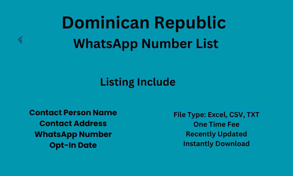 Dominican Republic WhatsApp Number List