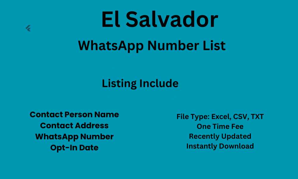 El Salvador WhatsApp Number List