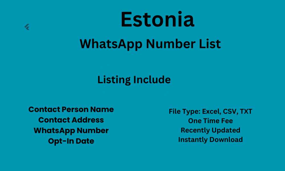 Estonia WhatsApp Number List