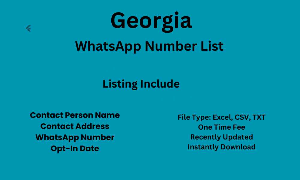 Georgia WhatsApp Number List