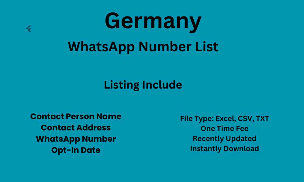 Germany WhatsApp Number List