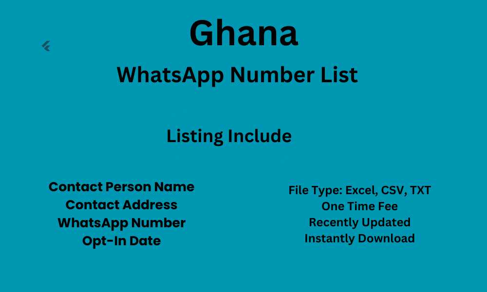 Ghana WhatsApp Number List