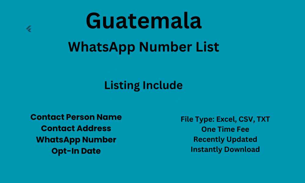 Guatemala WhatsApp Number List