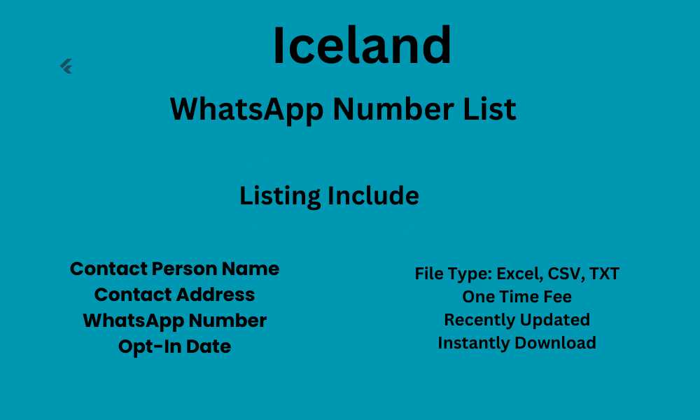 Iceland WhatsApp Number List