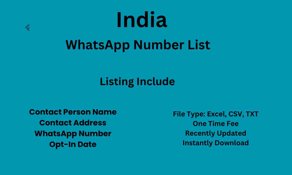India WhatsApp Number List