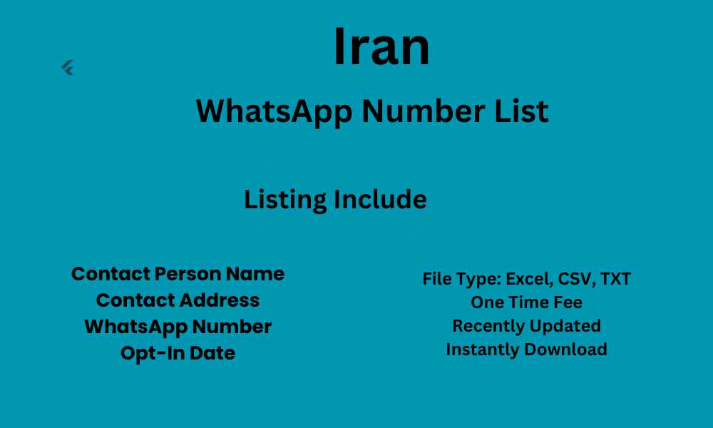 Iran WhatsApp Number List