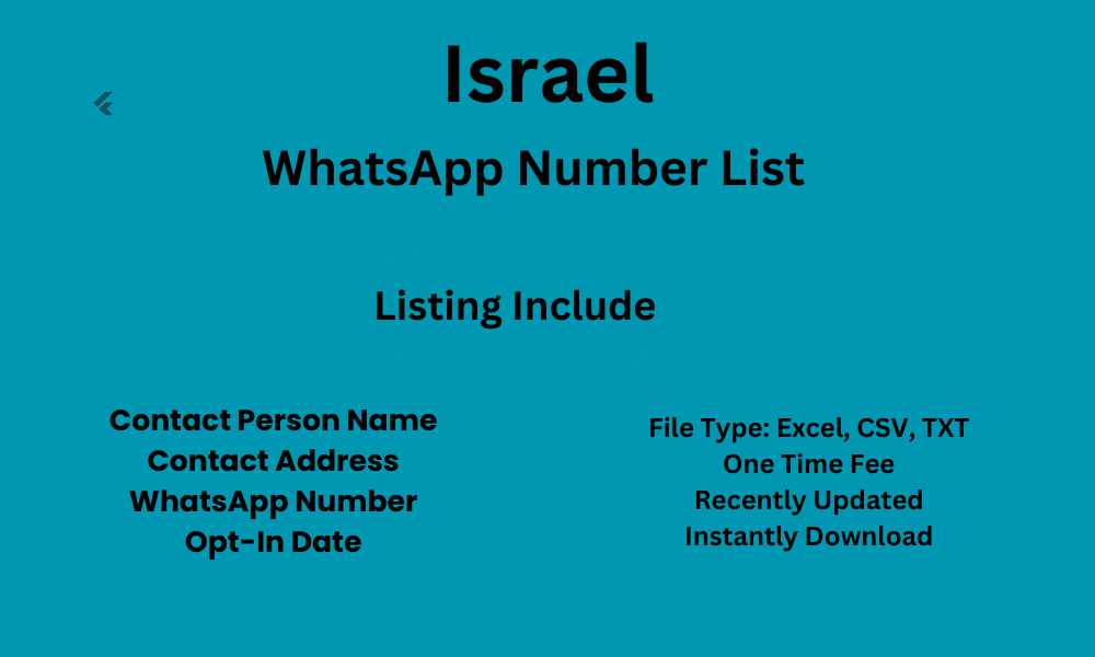 Israel WhatsApp Number List