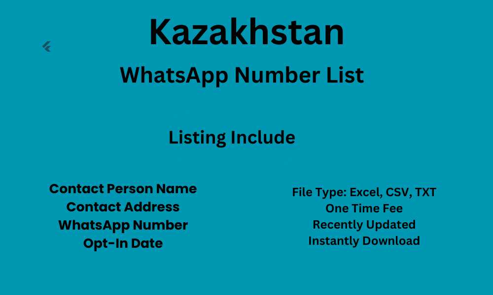 Kazakhstan WhatsApp Number List