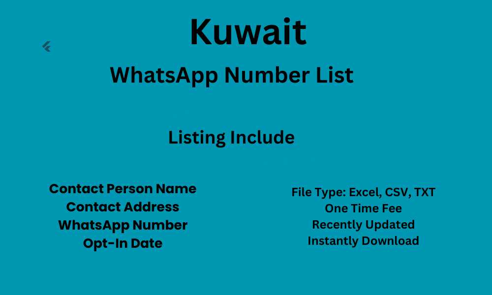 Kuwait WhatsApp Number List