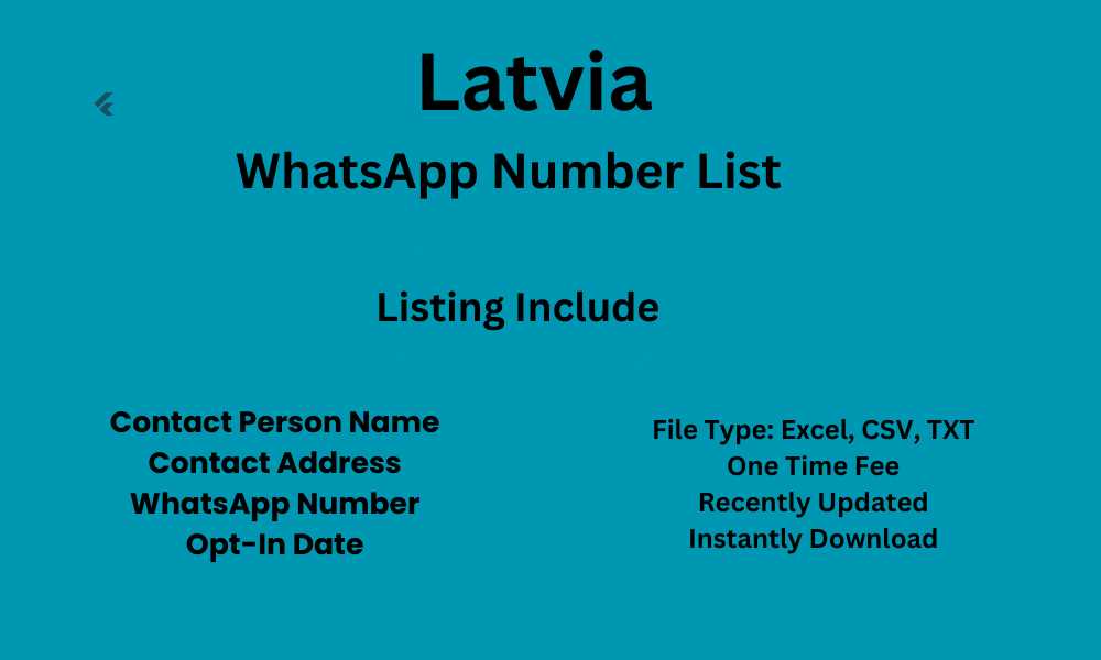 Latvia WhatsApp Number List