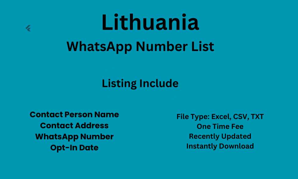 Lithuania WhatsApp Number List