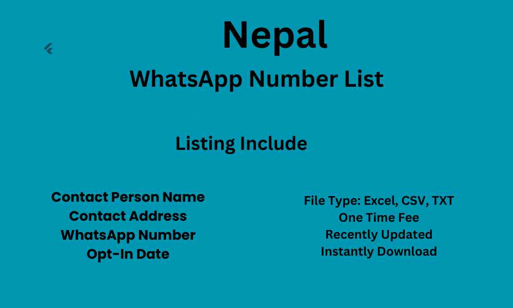 Nepal WhatsApp Number List