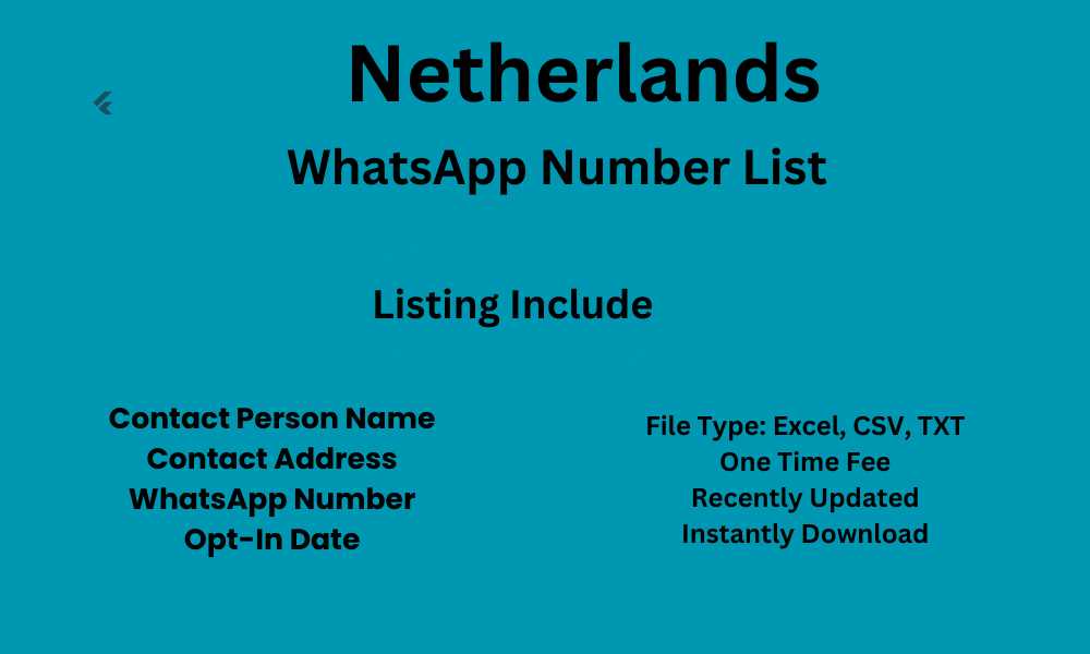 Netherlands WhatsApp Number List