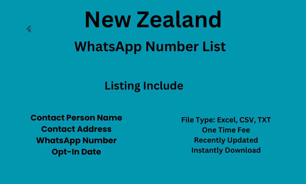 New Zealand WhatsApp Number List