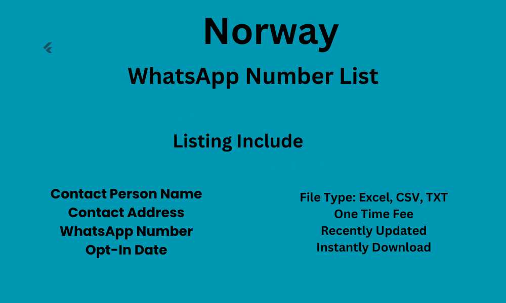 Norway WhatsApp Number List