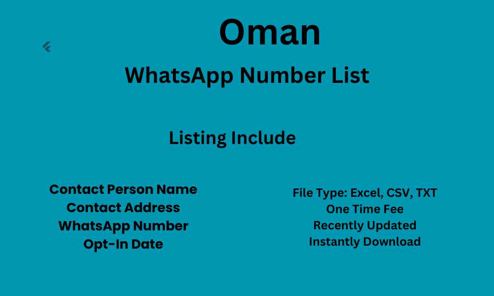 Oman WhatsApp Number List