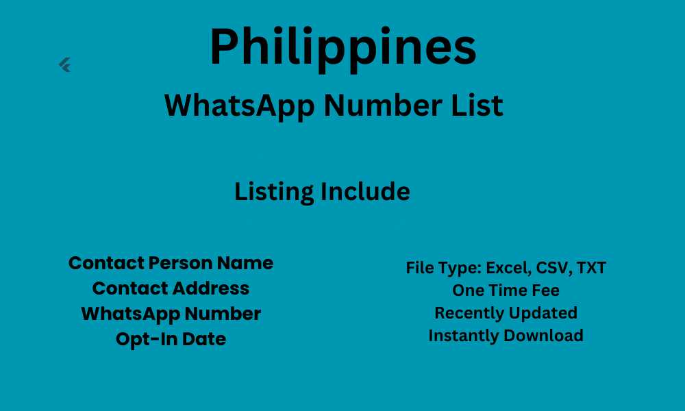 Philippines WhatsApp Number List