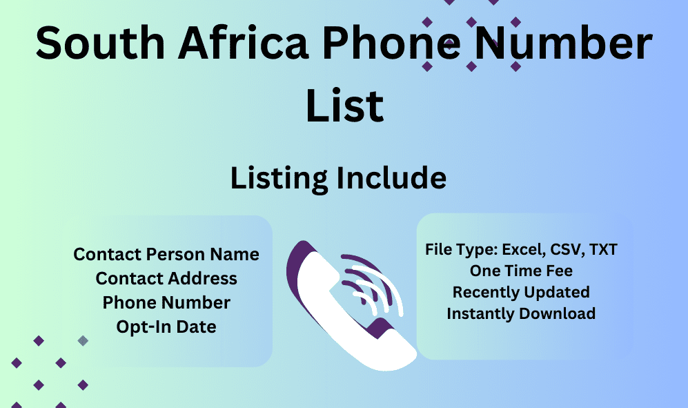 South Africa Phone Number List