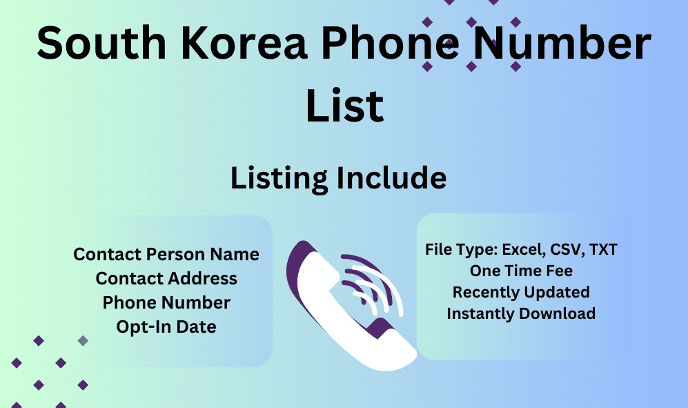 South-Korea Phone Number List