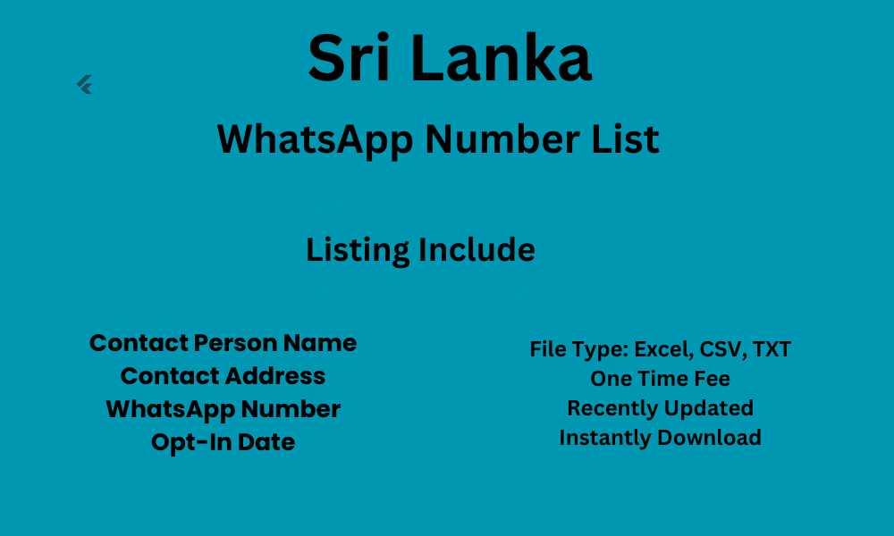 Sri Lanka WhatsApp Number List