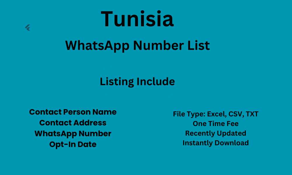 Tunisia WhatsApp Number List