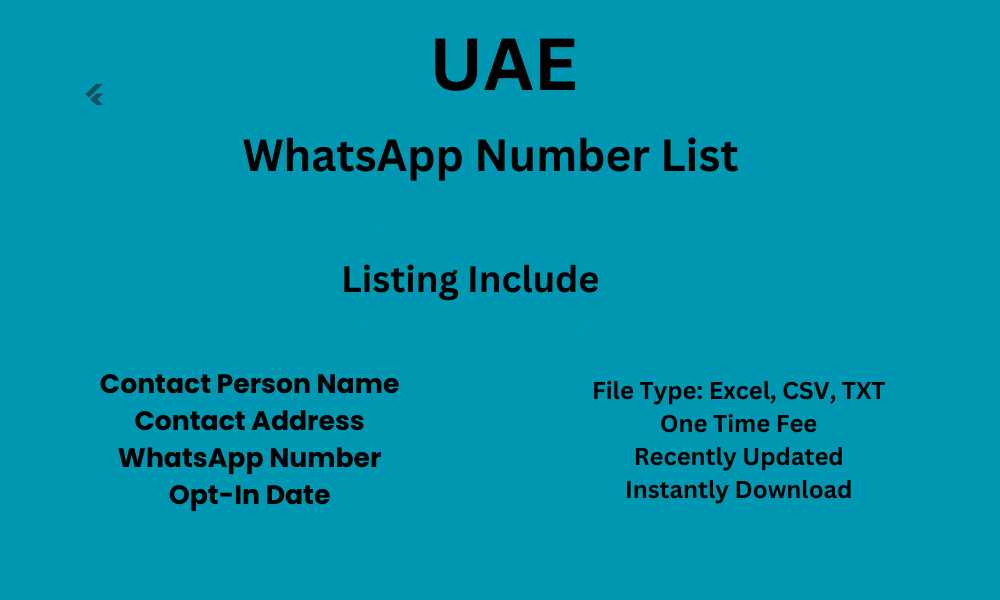 UAE WhatsApp Number List