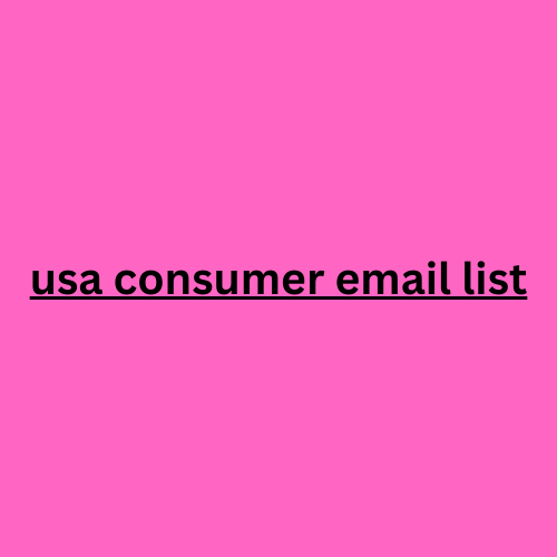 usa consumer email list