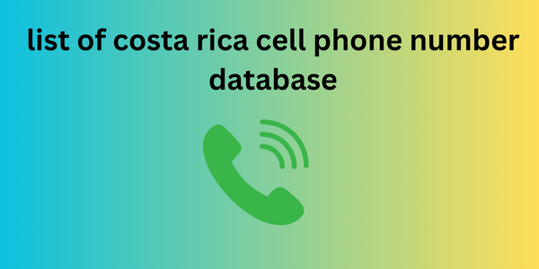 list of costa rica cell phone number database