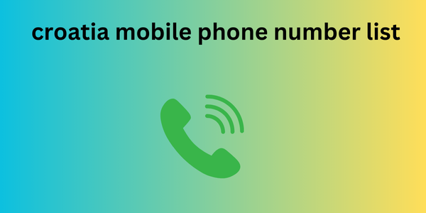 croatia mobile phone number list