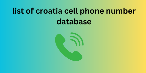 list of croatia cell phone number database