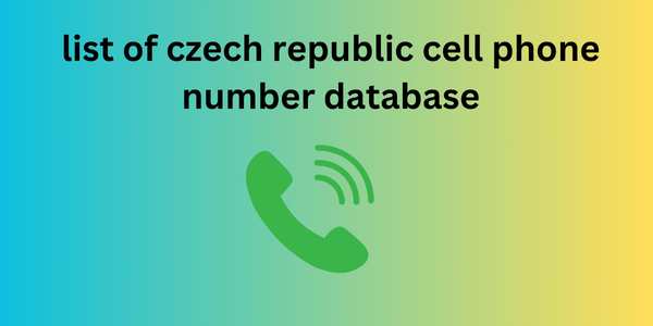 list of czech republic cell phone number database