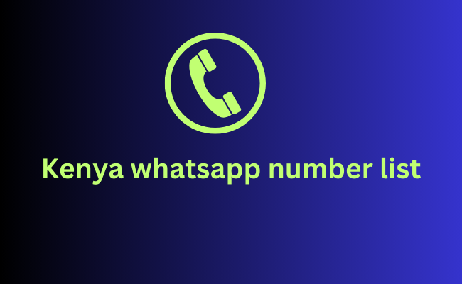 Kenya whatsapp number list