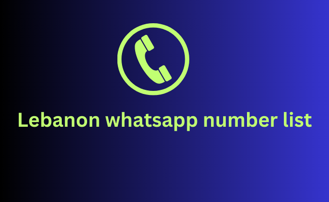 Lebanon whatsapp number list