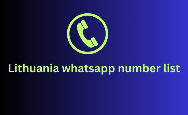 Lithuania whatsapp number list