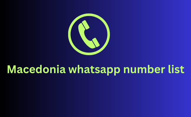 Macedonia whatsapp number list