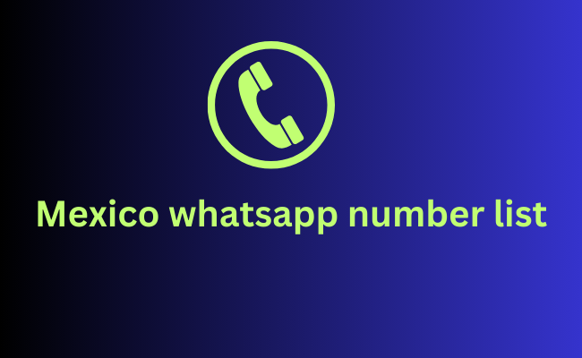 Mexico whatsapp number list