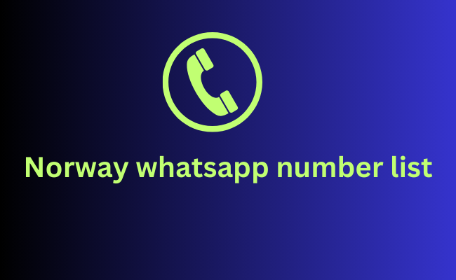 Norway whatsapp number list