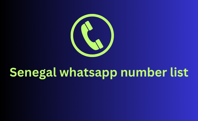 Senegal whatsapp number list