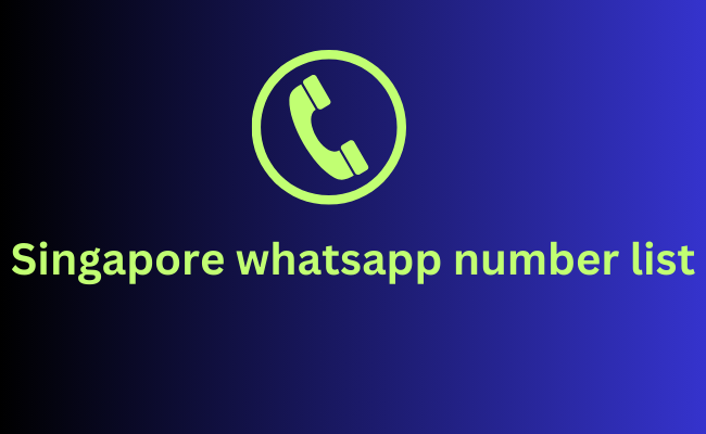 Singapore whatsapp number list