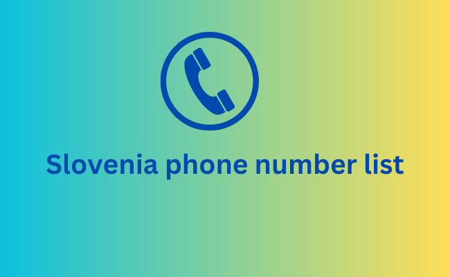 Slovenia phone number list