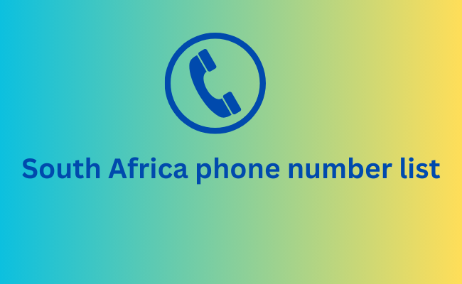 South Africa phone number list (1)