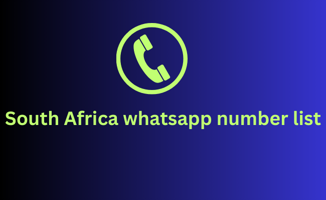 South Africa whatsapp number list