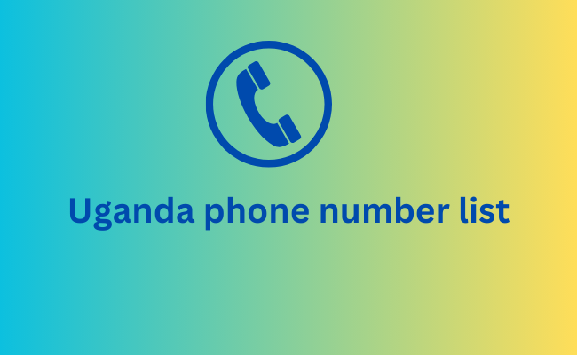 Uganda phone number list