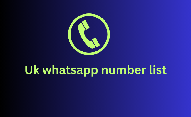 Uk whatsapp number list