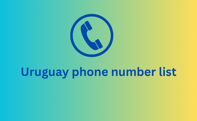 Uruguay phone number list